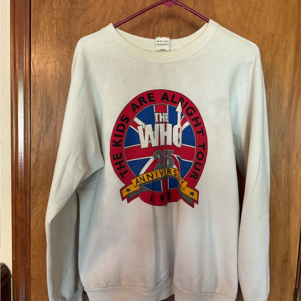 Vintage 1989 The Who Crewneck Pullover Sweatshirt
